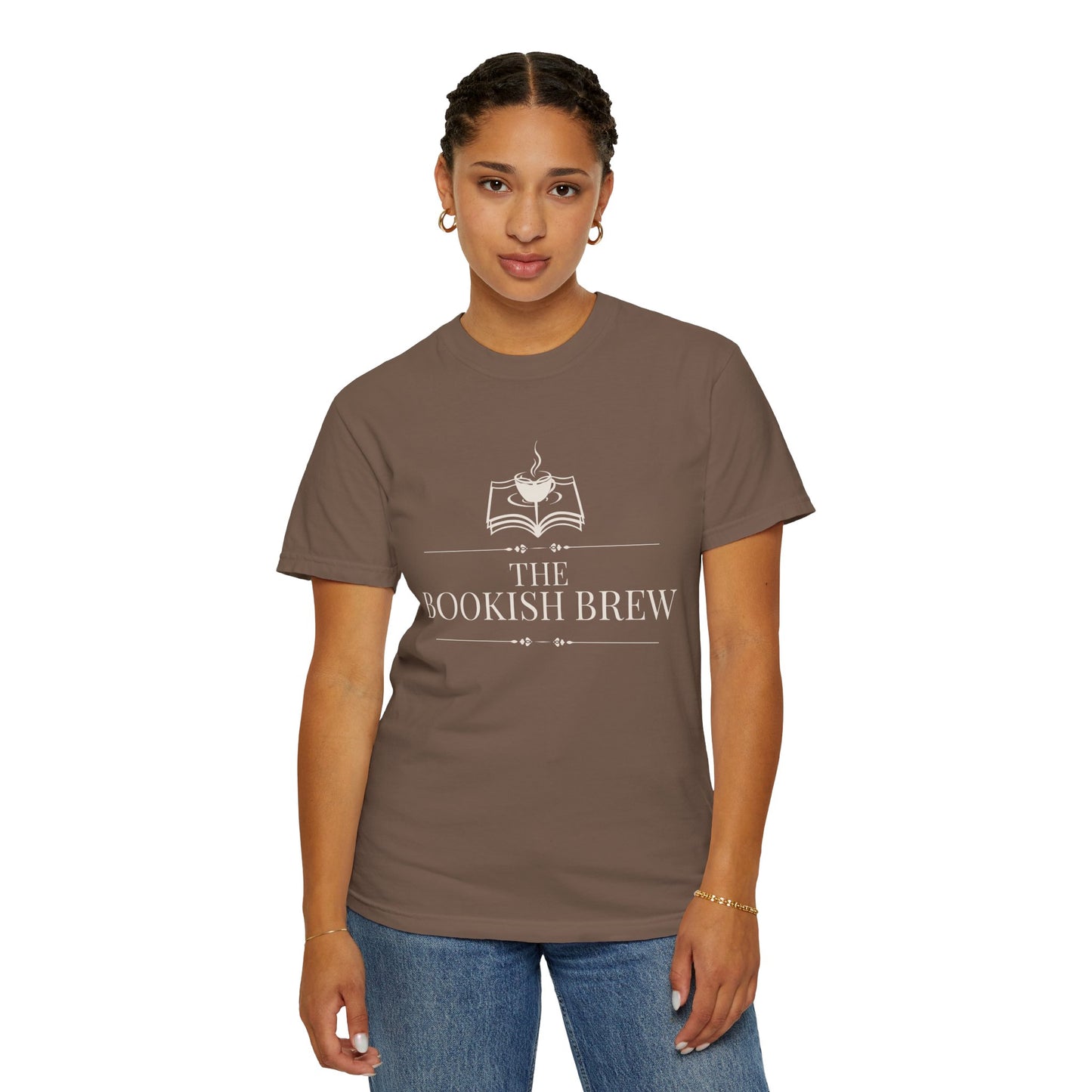 The Bookish Brew Resident Tee — Garment-Dyed Cotton | S–3XL