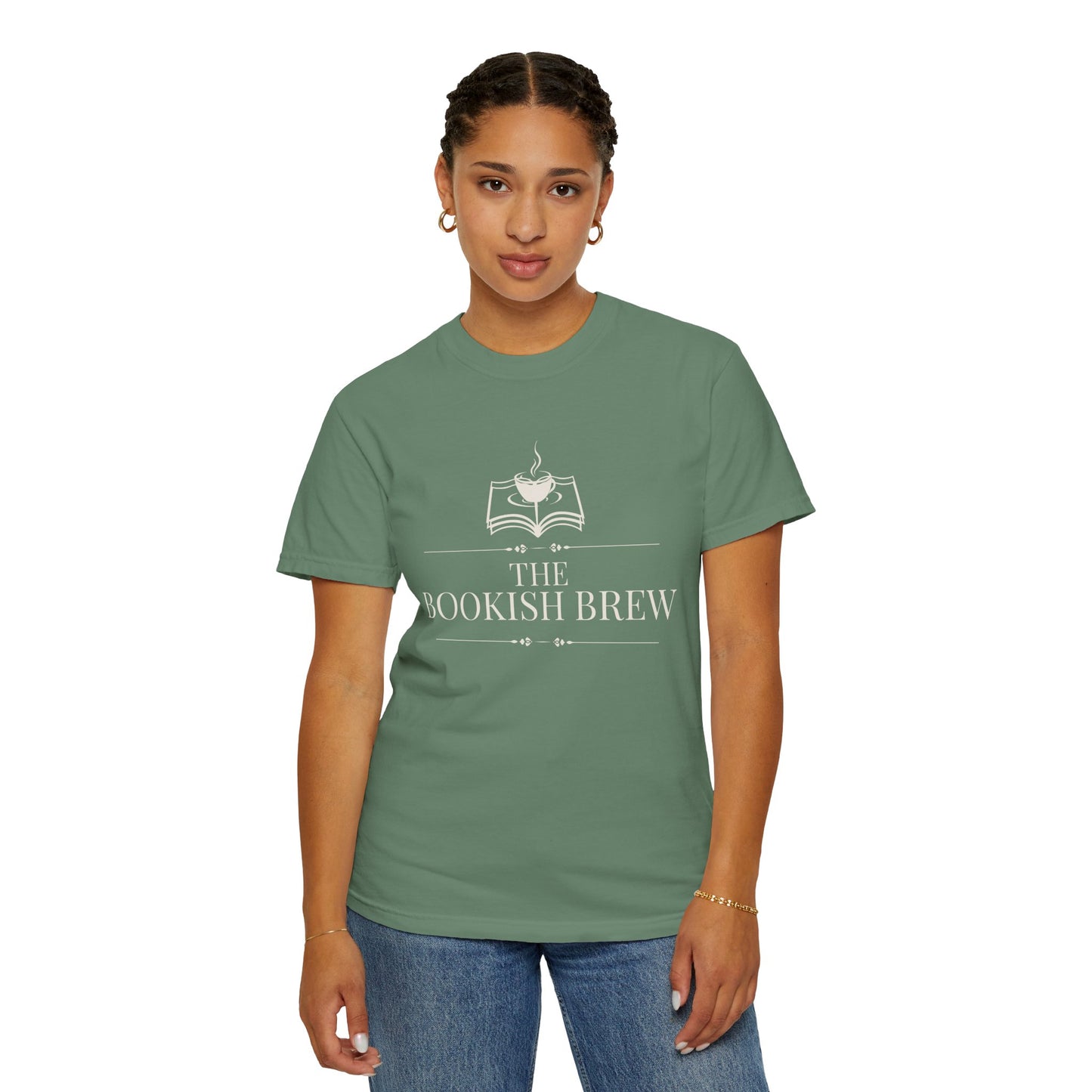The Bookish Brew Resident Tee — Garment-Dyed Cotton | S–3XL