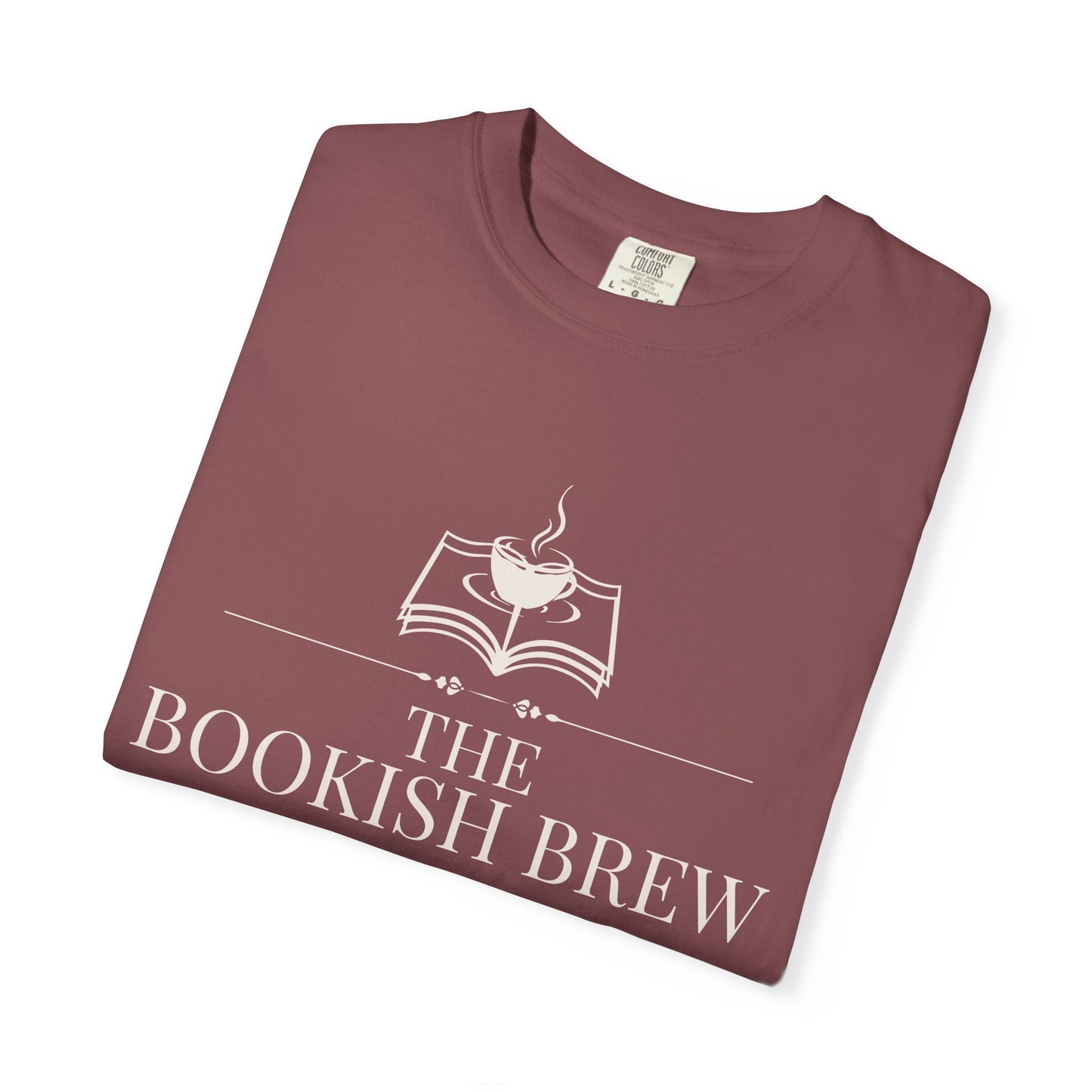 The Bookish Brew Resident Tee — Garment-Dyed Cotton | S–3XL