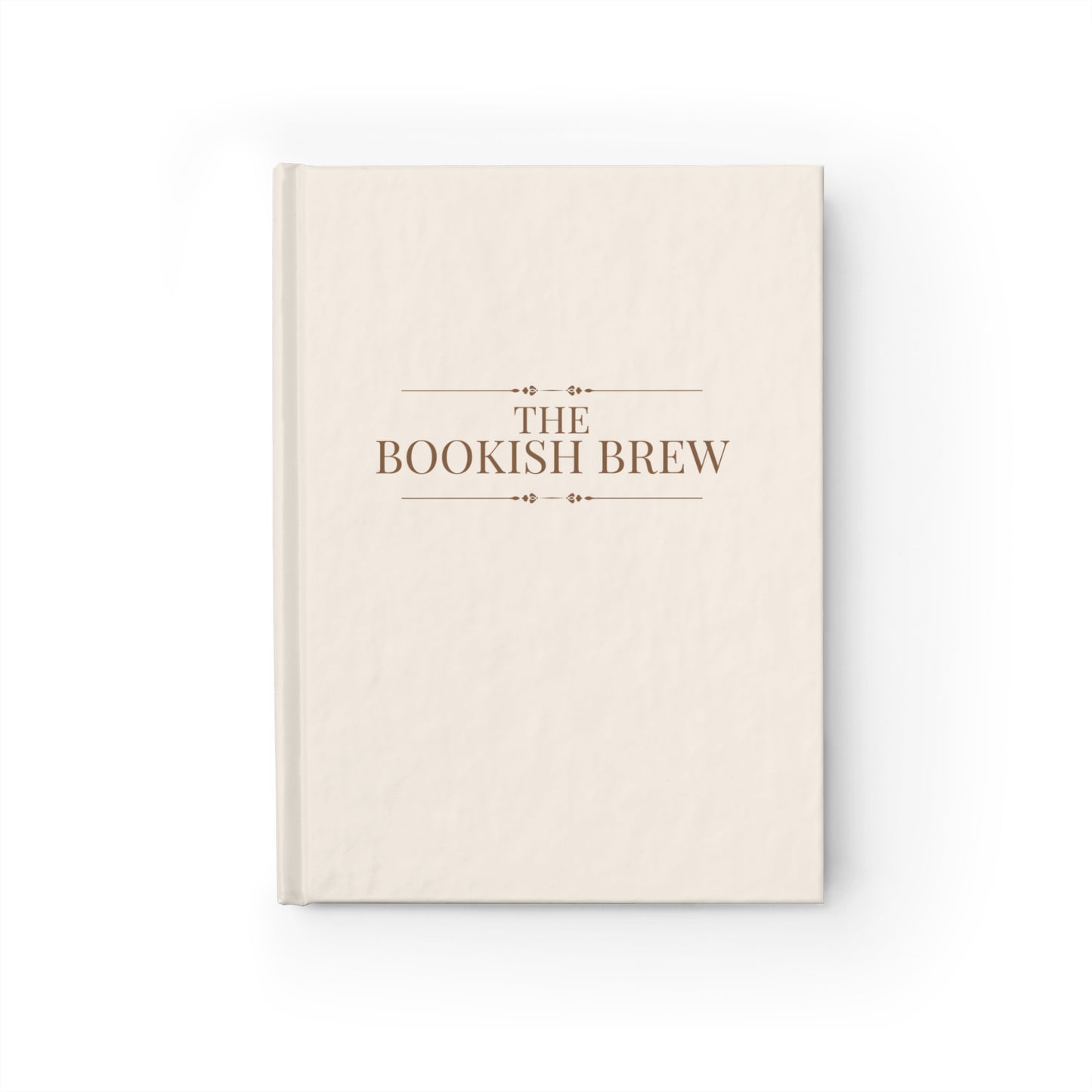 Journal — 'The Bookish Brew' Hardcover Ruled Notebook