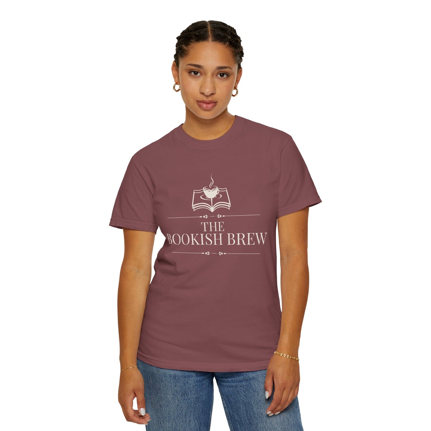 The Bookish Brew Resident Tee — Garment-Dyed Cotton | S–3XL