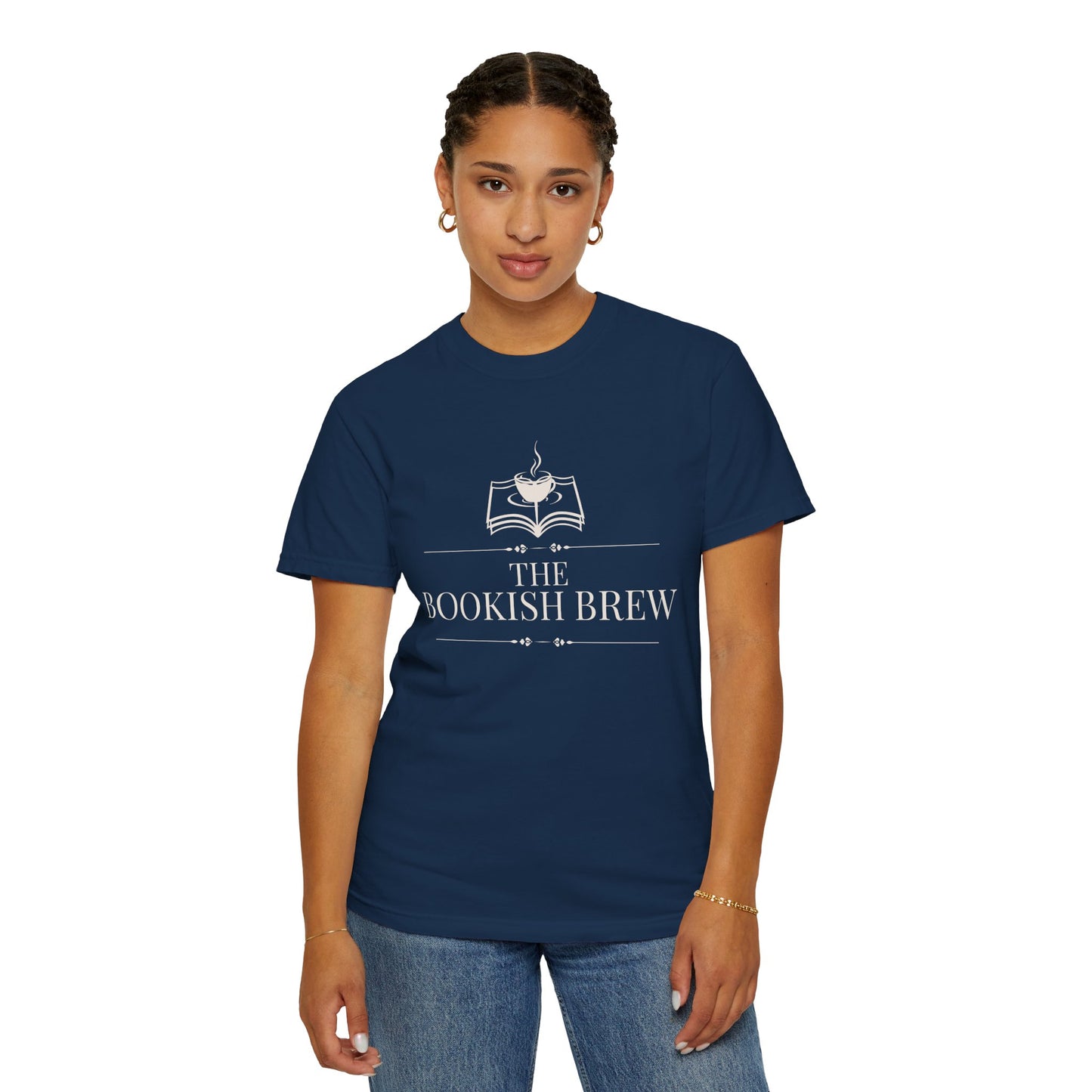 The Bookish Brew Resident Tee — Garment-Dyed Cotton | S–3XL