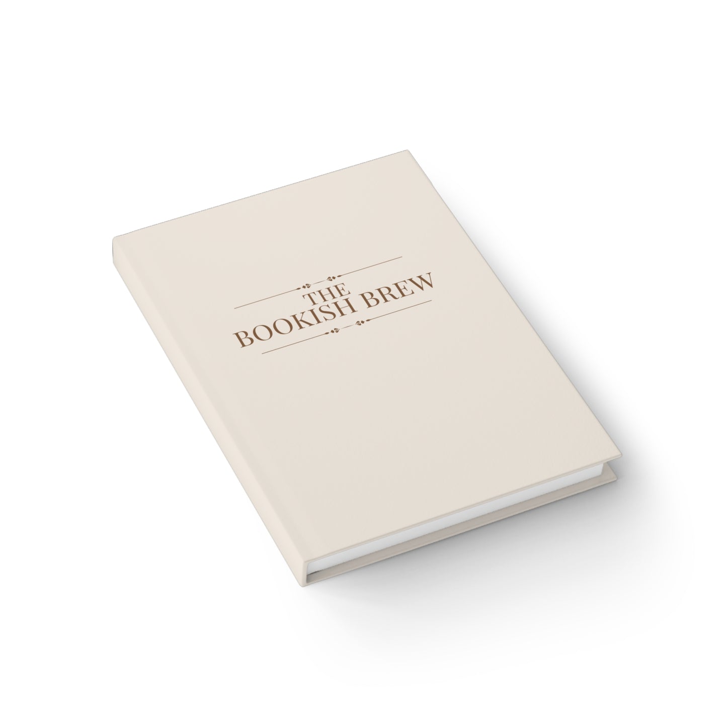 Journal — 'The Bookish Brew' Hardcover Ruled Notebook