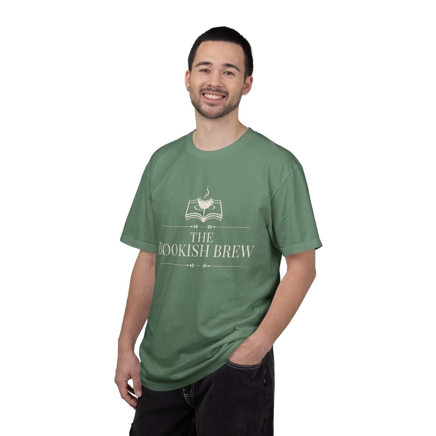 The Bookish Brew Resident Tee — Garment-Dyed Cotton | S–3XL